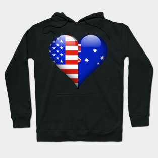 Half American Half Australian - Gift for Australia From Australian Hoodie